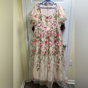Ivy city blushing flora dress size XXL